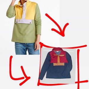 Rare LL Bean Women's Signature Anorak Sweatshirt